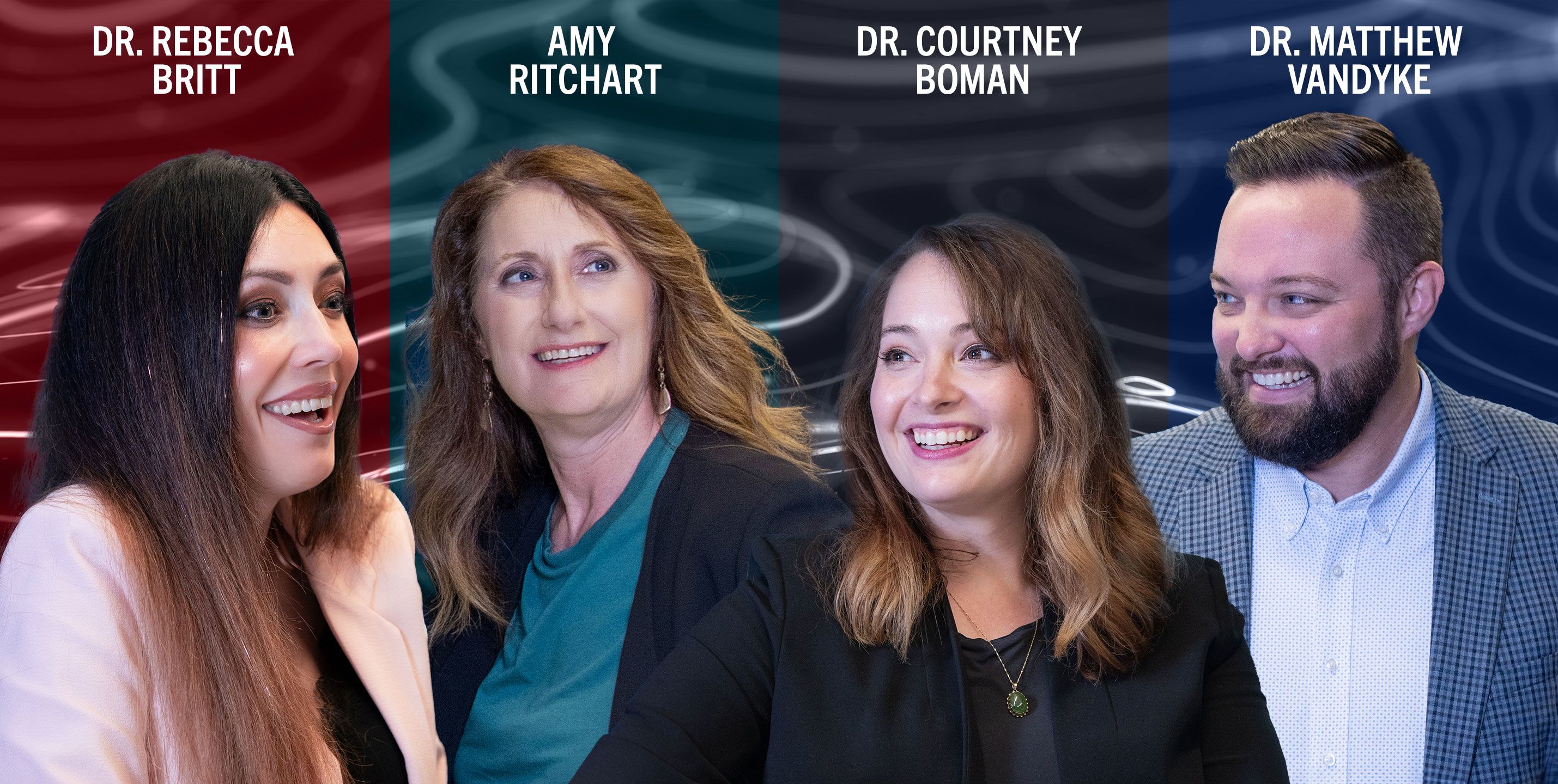 Dr. Rebecca ritt, Amy Ritchart, Dr. Courtney Boman and Dr. Matthew VanDyke